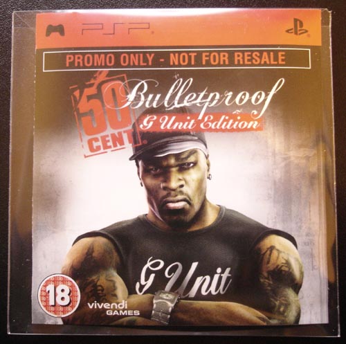 50 Cent on PSP *sad gangsta smiley face*