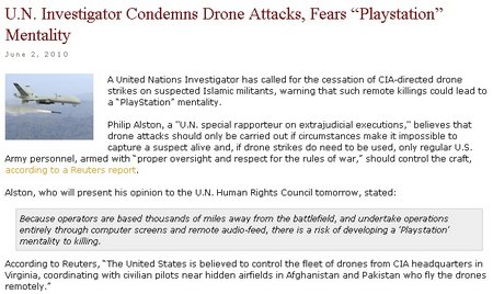 playstation drone killings