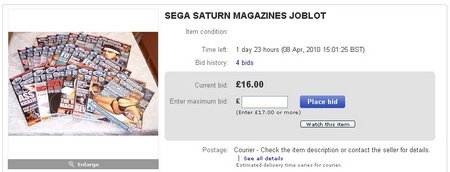 sega saturn magazines job lot