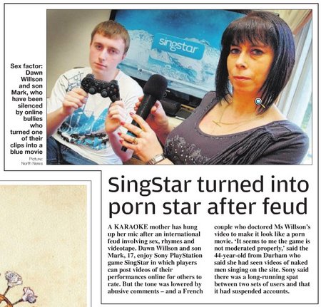 singstar porn shame